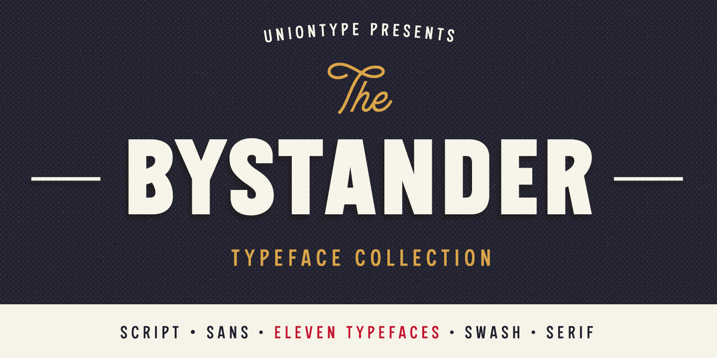Schriftart The Bystander Collection